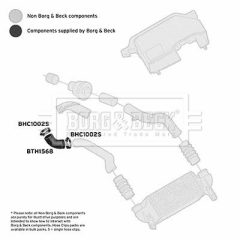 BORG & BECK BTH1568 — Furtun intercooler