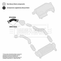 BORG & BECK BTH1586 — Furtun intercooler