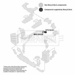 BORG & BECK BTH1630 — Furtun intercooler