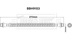 BORG & BECK BBH9103 — Furtun de frână