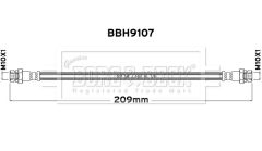 BORG & BECK BBH9107 — Тормозной шланг