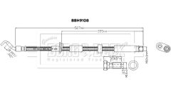 BORG & BECK BBH9108 — Тормозной шланг