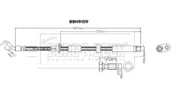 BORG & BECK BBH9109 — Тормозной шланг