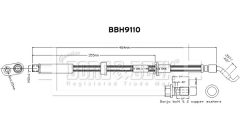 BORG & BECK BBH9110 — Тормозной шланг
