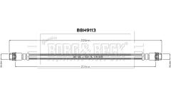 BORG & BECK BBH9113 — Тормозной шланг