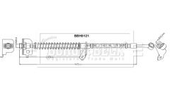 BORG & BECK BBH9121 — Furtun de frână