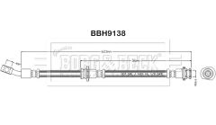 BORG & BECK BBH9138 — Тормозной шланг