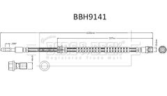 BORG & BECK BBH9141 — Тормозной шланг