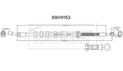 BORG & BECK BBH9153 — Тормозной шланг