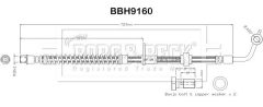 BORG & BECK BBH9160 — Furtun de frână
