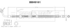 BORG & BECK BBH9161 — Furtun de frână