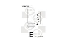 BGA V711008 — Supapă de evacuare
