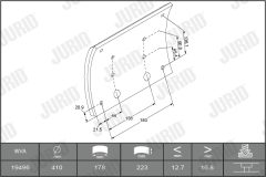 JURID 1949615380 — Комплект барабанных колодок