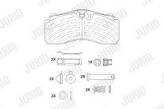 JURID 2928705390 — Колодки тормозные дисковые