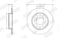 JURID 563584JC — Тормозной диск