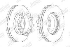 JURID 567500J — Тормозной диск