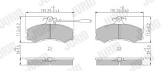 JURID 571304J — Plăcuțe de frână disc