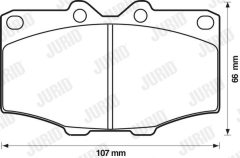 JURID 572178J — Plăcuțe de frână disc