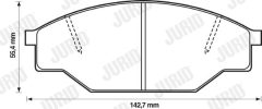 JURID 572363J — Plăcuțe de frână disc