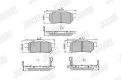 JURID 572473J — Колодки тормозные дисковые
