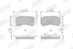JURID 572498J — Plăcuțe de frână disc