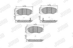 JURID 572504J — Колодки тормозные дисковые