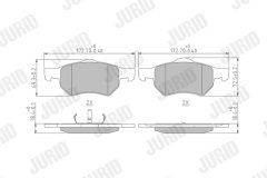 JURID 572509J — Plăcuțe de frână disc