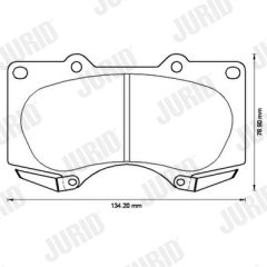 JURID 572515J — Колодки тормозные дисковые