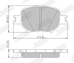 JURID 572517J — Plăcuțe de frână disc