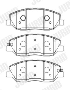 JURID 572607J — Plăcuțe de frână disc