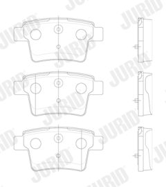 JURID 573218J — Колодки тормозные дисковые