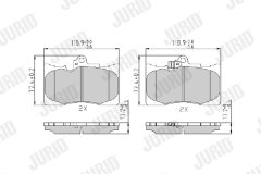 JURID 573413J — Plăcuțe de frână disc
