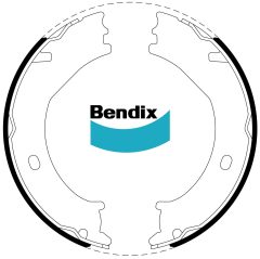 BENDIX BS1837 — Колодки ручного тормоза
