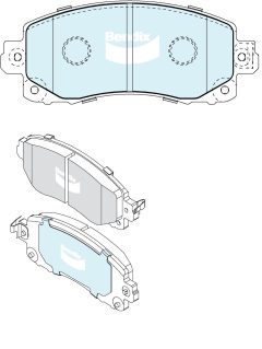 BENDIX DB2480 4WD — Колодки тормозные дисковые