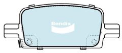BENDIX DB2638 4WD — Plăcuțe de frână disc