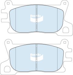 BENDIX DB2761 4WD — Колодки тормозные дисковые