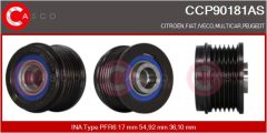 CASCO CCP90181AS — Шкив генератора