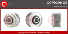 CASCO CCP90264GS — Шкив генератора