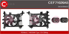 CASCO CEF71026AS — Мотор вентилятора радиатора