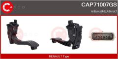 CASCO CAP71007GS — Set pedală de accelerație