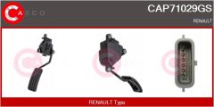 CASCO CAP71029GS — Set pedală de accelerație