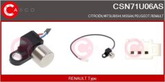 CASCO CSN71U06AS — Senzor de turație cutie de viteze automată