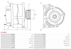 AS-PL A3749PR — Alternator