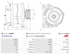 AS-PL A3829PR — Alternator