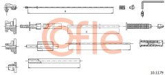 COFLE 10.1179 — Трос педали газа