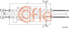 COFLE 10.5334 — Трос ручного тормоза