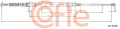 COFLE 10.7518 — Трос ручного тормоза