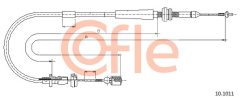 COFLE 92.10.1011 — Cablu de accelerație