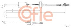COFLE 92.11.2873 — Cablu de ambreiaj