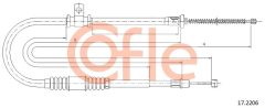 COFLE 92.17.2206 — Трос ручного тормоза
